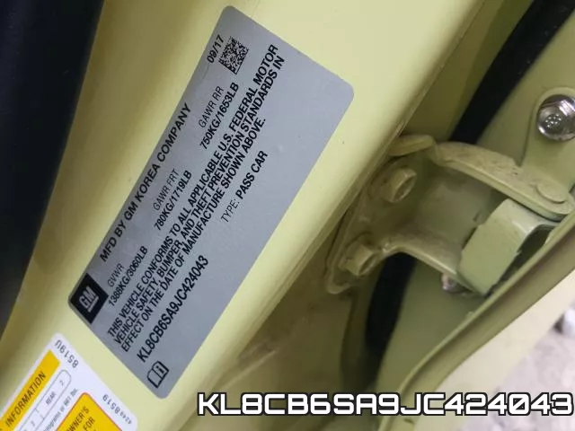 KL8CB6SA9JC424043 фото 2