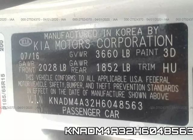 KNADM4A32H6048563 фото 10