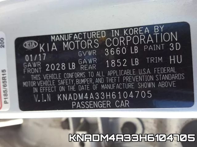KNADM4A33H6104705 фото 2