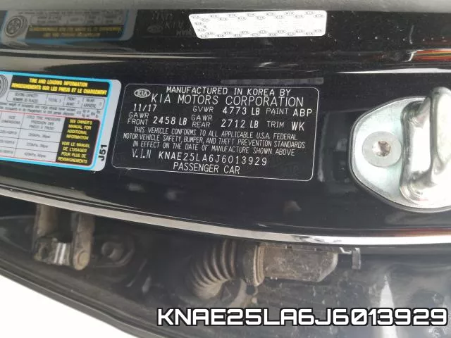 KNAE25LA6J6013929 фото 2