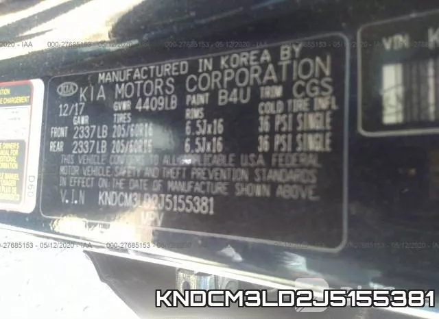 KNDCM3LD2J5155381 фото 10