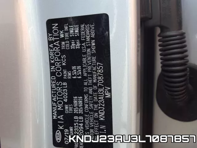 KNDJ23AU3L7087857 фото 2