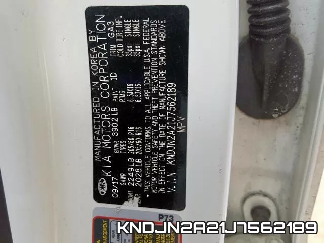 KNDJN2A21J7562189 фото 2