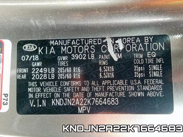 KNDJN2A22K7664683 фото 2