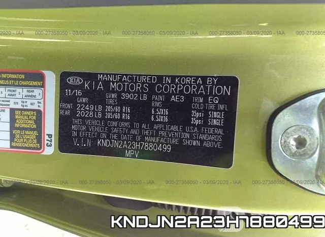 KNDJN2A23H7880499 фото 10