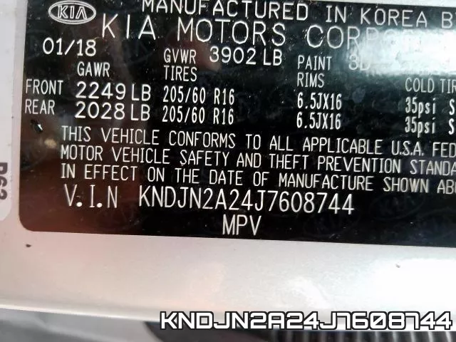 KNDJN2A24J7608744 фото 2