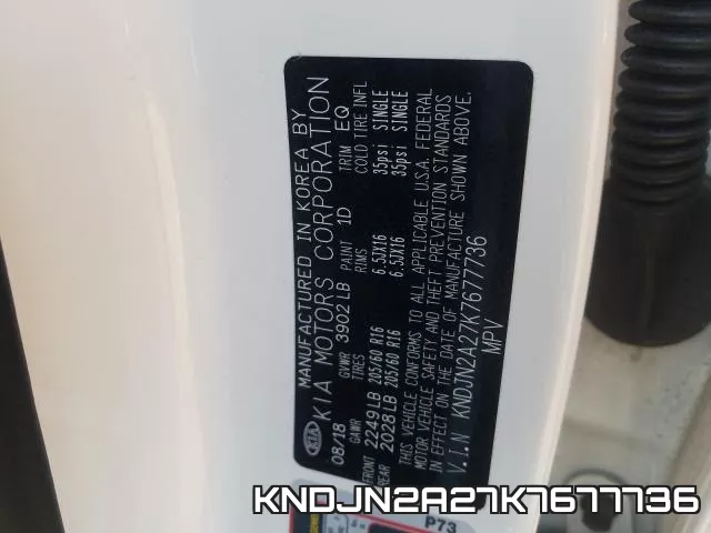 KNDJN2A27K7677736 фото 2