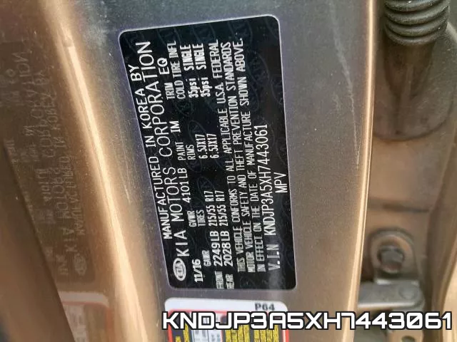 KNDJP3A5XH7443061 фото 2