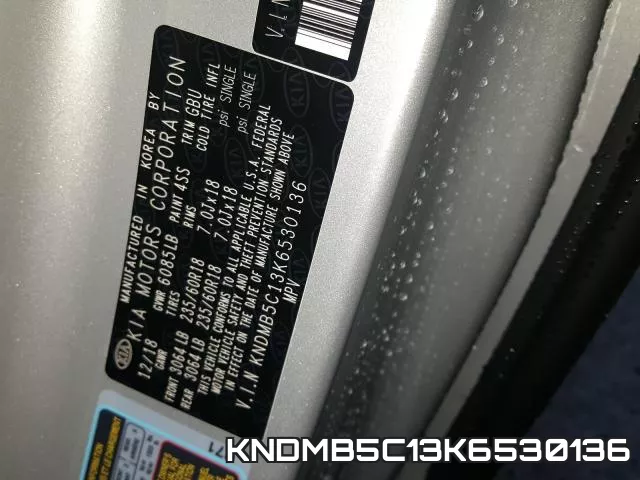 KNDMB5C13K6530136 фото 2