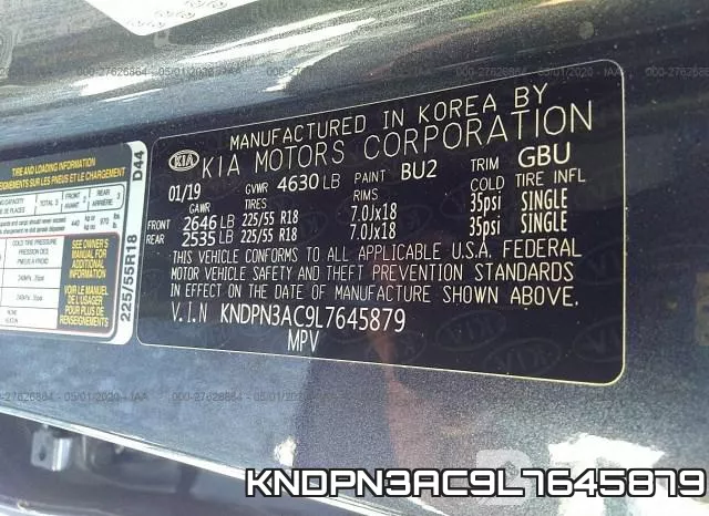 KNDPN3AC9L7645879 фото 10