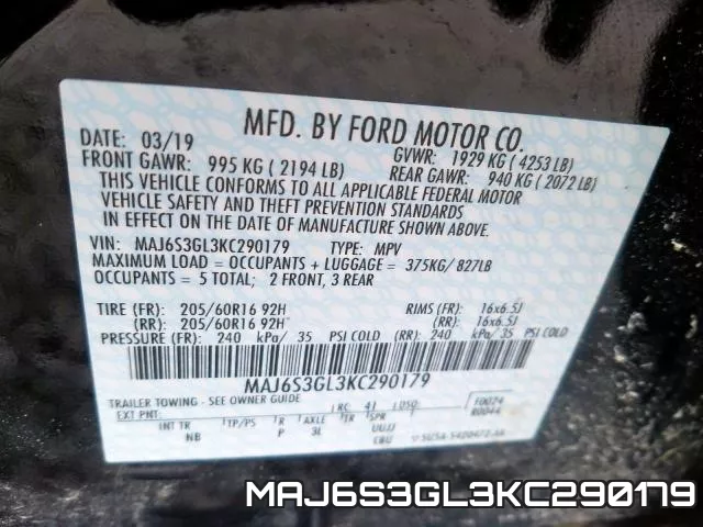 MAJ6S3GL3KC290179 фото 2