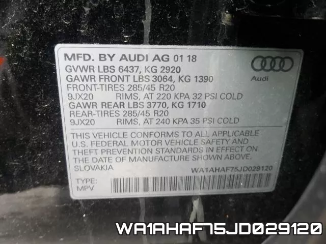 WA1AHAF75JD029120 фото 2