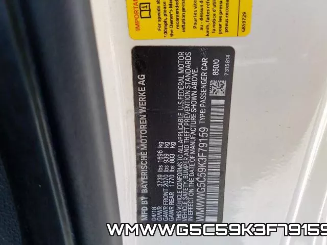 WMWWG5C59K3F79159 фото 2