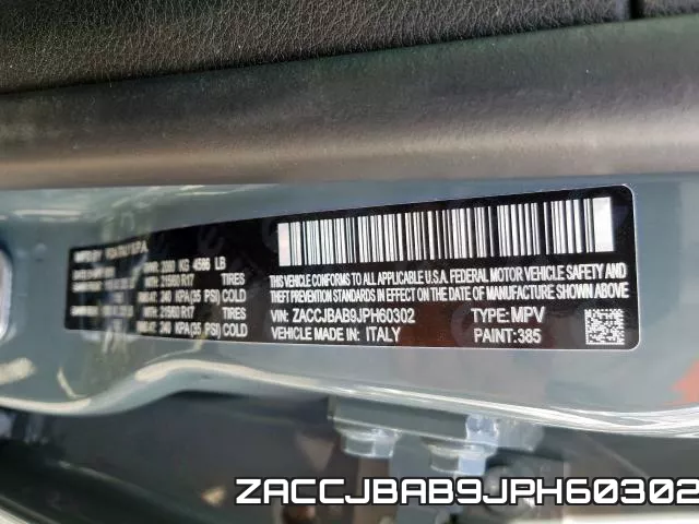 ZACCJBAB9JPH60302 фото 2