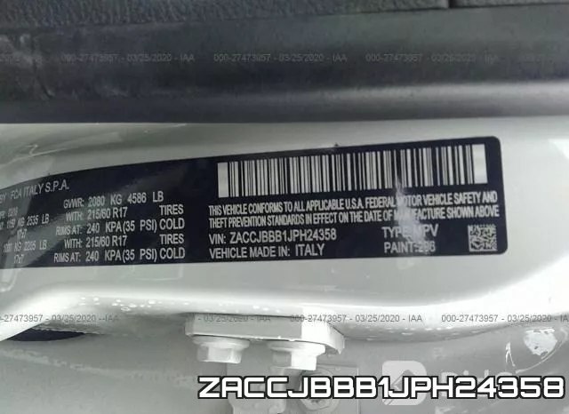 ZACCJBBB1JPH24358 фото 10