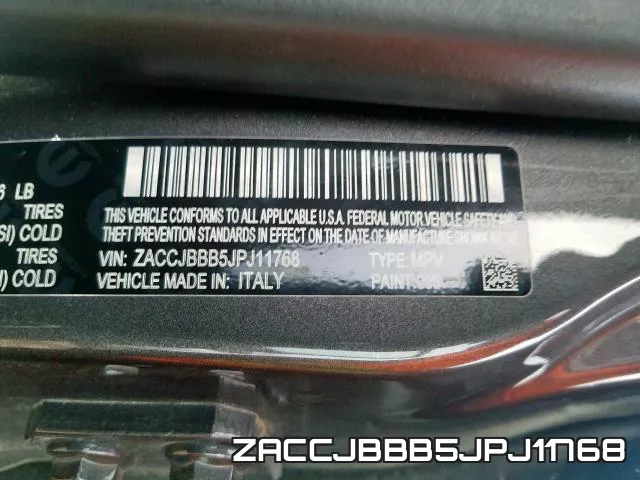 ZACCJBBB5JPJ11768 фото 2