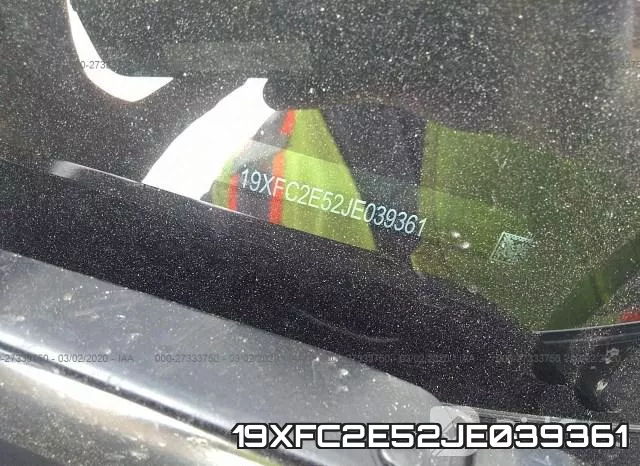 19XFC2E52JE039361 фото 10