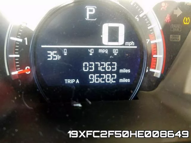 19XFC2F50HE008649 фото 9