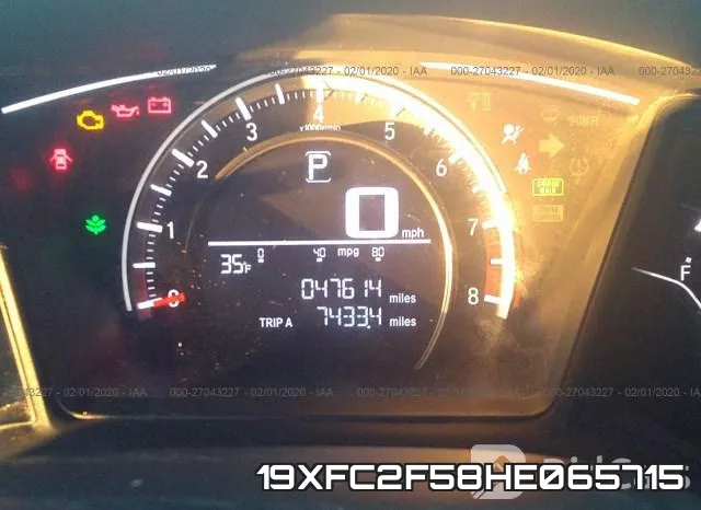 19XFC2F58HE065715 фото 8
