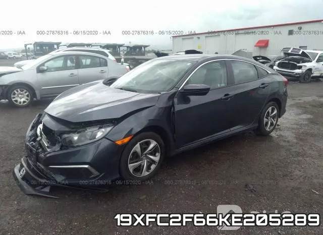 19XFC2F66KE205289 фото 3
