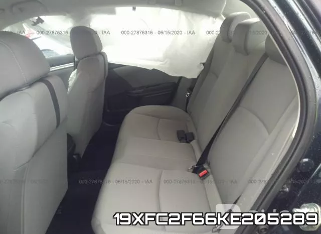 19XFC2F66KE205289 фото 9