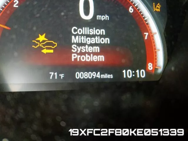 19XFC2F80KE051339 фото 9