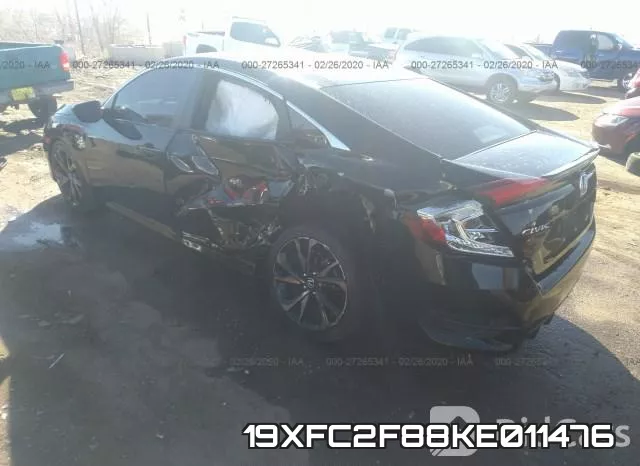 19XFC2F88KE011476 фото 4