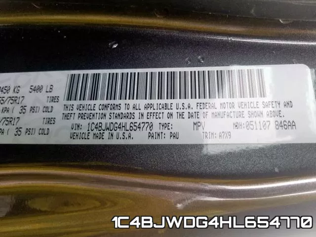 1C4BJWDG4HL654770 фото 2