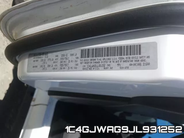 1C4GJWAG9JL931252 фото 2