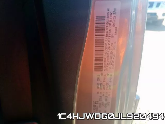 1C4HJWDG0JL920494 фото 2