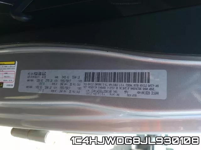 1C4HJWDG8JL930108 фото 2