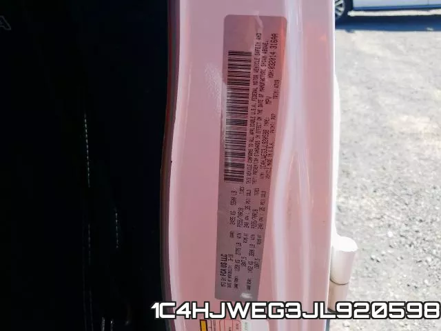 1C4HJWEG3JL920598 фото 2
