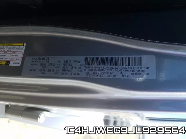 1C4HJWEG9JL929564 фото 2