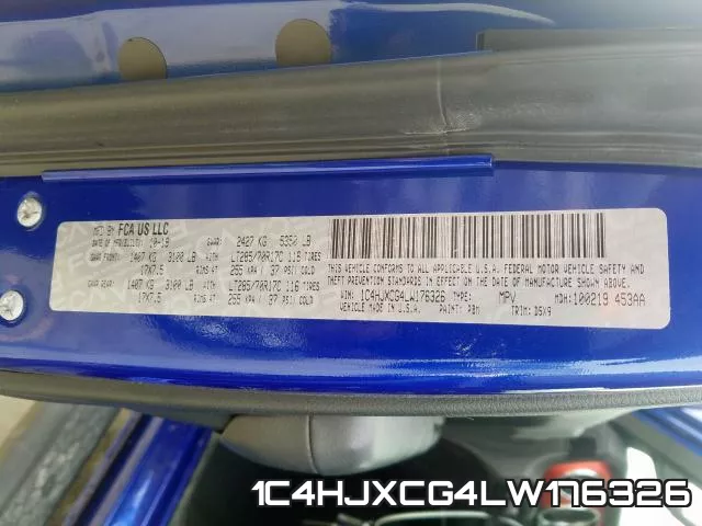 1C4HJXCG4LW176326 фото 2