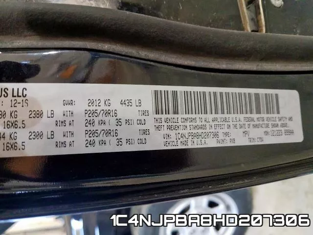 1C4NJPBA8HD207306 фото 2