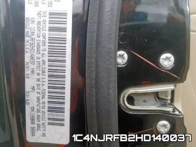 1C4NJRFB2HD140037 фото 2