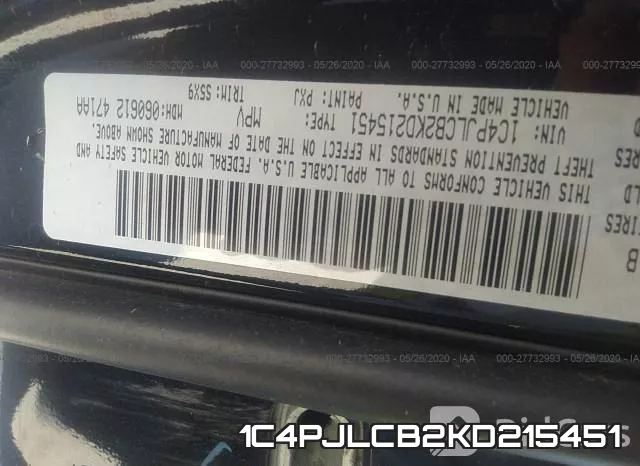 1C4PJLCB2KD215451 фото 10