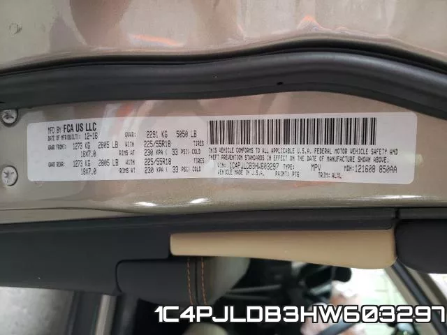 1C4PJLDB3HW603297 фото 2