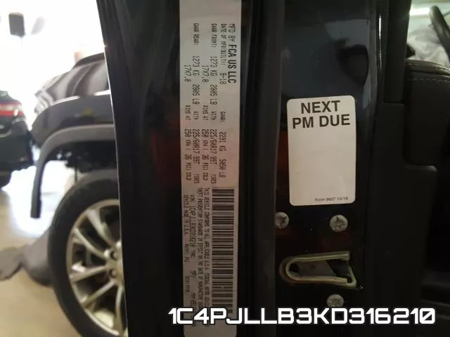 1C4PJLLB3KD316210 фото 2
