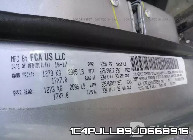 1C4PJLLB9JD568915 фото 10