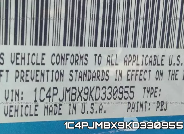 1C4PJMBX9KD330955 фото 10