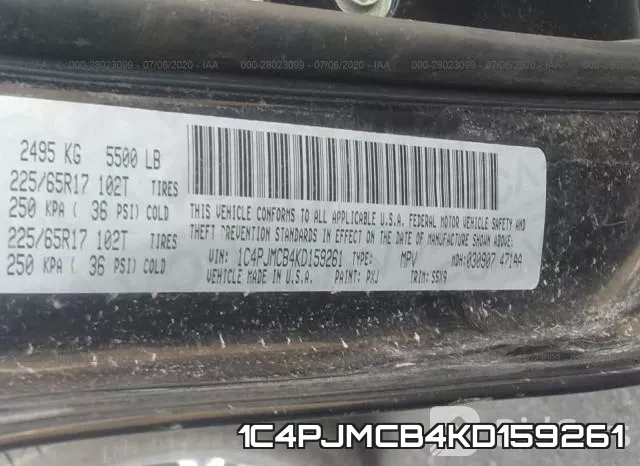 1C4PJMCB4KD159261 фото 10