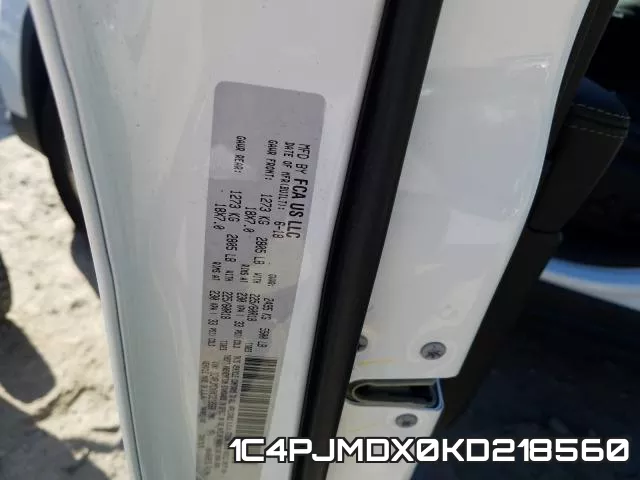 1C4PJMDX0KD218560 фото 2