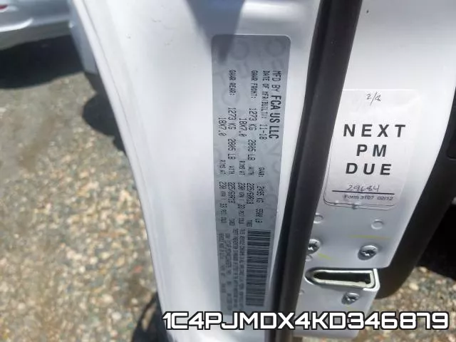 1C4PJMDX4KD346879 фото 2