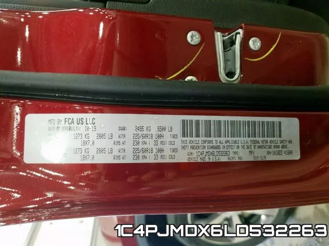 1C4PJMDX6LD532263 фото 2