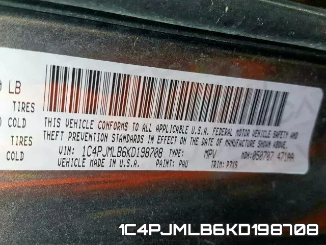 1C4PJMLB6KD198708 фото 2