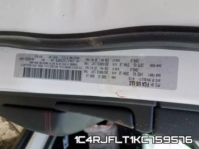 1C4RJFLT1KC759576 фото 2
