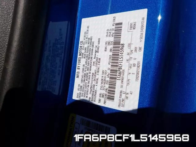 1FA6P8CF1L5145968 фото 2