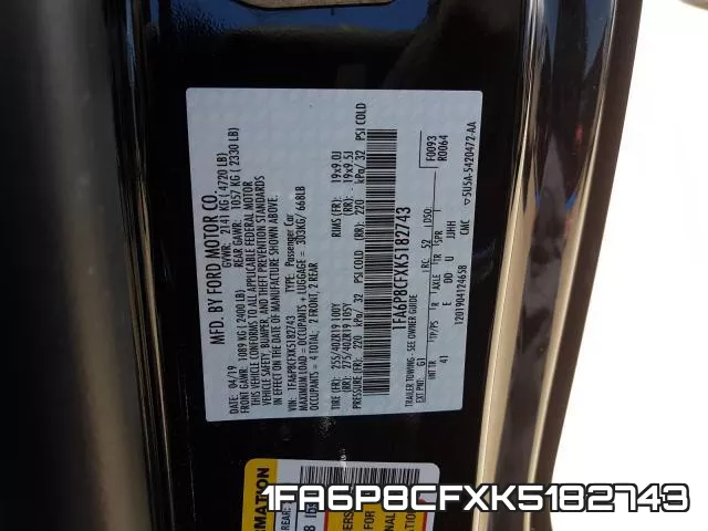 1FA6P8CFXK5182743 фото 2