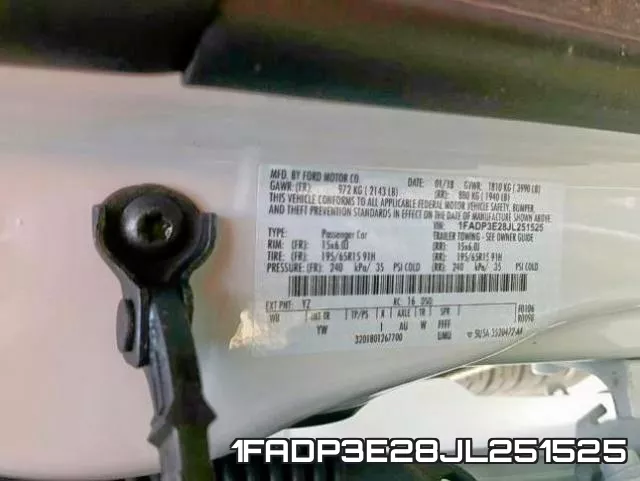 1FADP3E28JL251525 фото 2